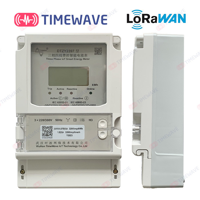 Anti Corrosion LoRaWAN Energy Meter LCD Display Smart Energy Meter IoT