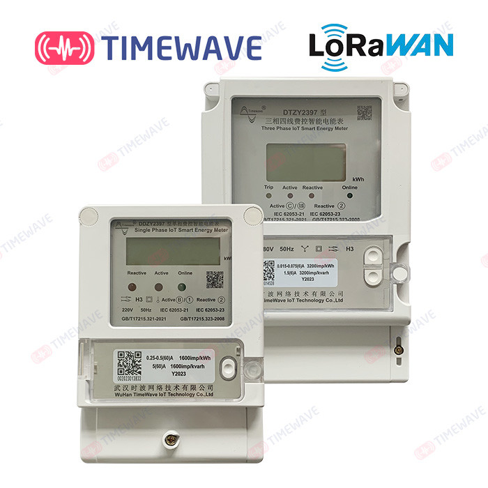 LCD kWh LoRaWAN Energy Meter IEC 6205321 Single Phase Watt Hour Meter