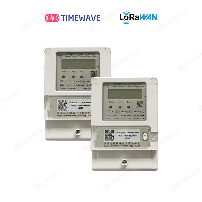 LoRaWAN Single Phase Energy Meter Flame Retardant Advanced Smart Power