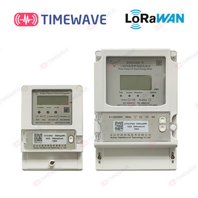 1 mètre IEC62053-21 à télécommande IEC62052-11 DL/T645-2007 d'énergie de LoRaWAN de phase