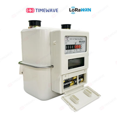 Compteur de gaz LoRaWAN de classe A/B prépayé avec conception imperméable à l'eau IP68