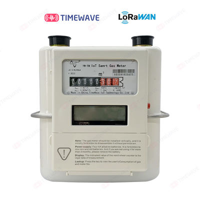 Ecrã LCD LoRaWAN Contador de gás com função pré-pago para leitura e controlo remoto